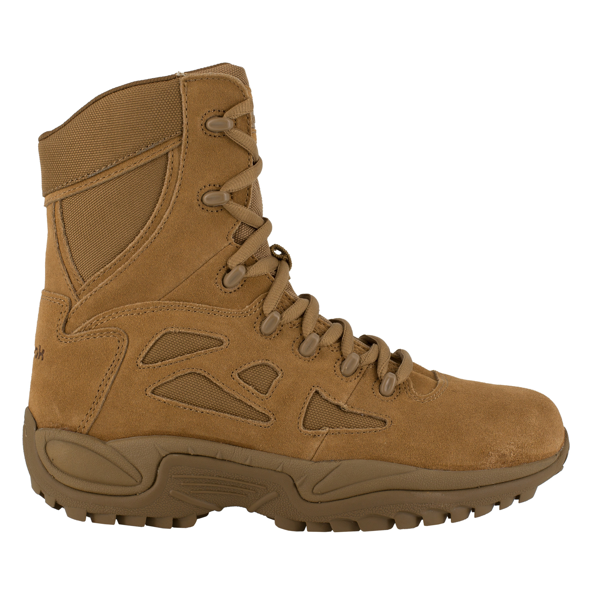 Reebok, 8in. Stealth Boot, Size 12, Width Wide, Color Coyote, Model# RB8977